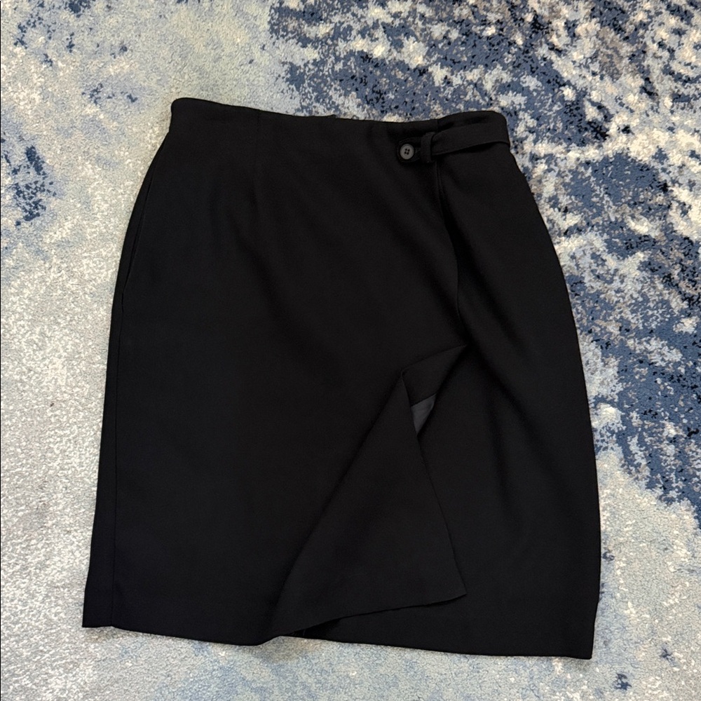 Norton McNaughton Classic Black Pencil Skirt